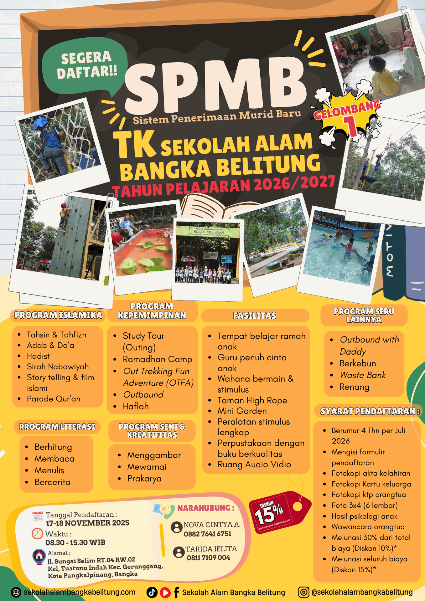 SPMB TK T.P. 2026/2027 Gelombang 1